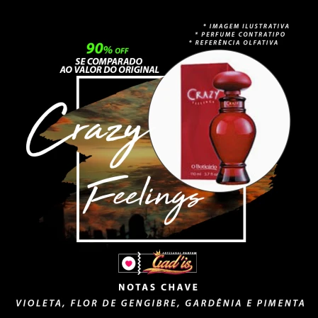 Perfume Similar Gadis 275 Inspirado em Crazy Feelings Contratipo 
